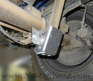 Alu Unterfahrschutz Stoßdämpfer hinten